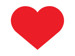 Red Heart Icon – Love Symbol Vector Illustration