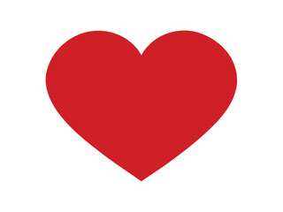 Red Heart Icon – Love Symbol Vector Illustration