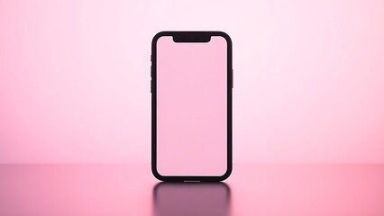 A smartphone silhouette against a soft gradient, representing abstract technology concepts.