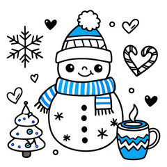 set of christmas icons