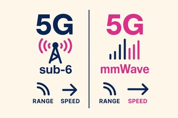 Comparative Analysis of 5G Technologies Highlighting sub 6 GHz and mmWave Capabilities with Distinctive Range and Speed Attributes for Future Connectivity Solutions