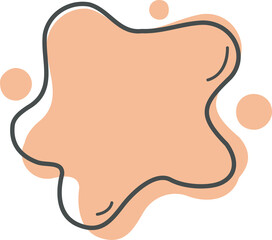 Pastel Colored Blot Graphic Elements