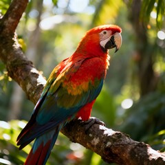 scarlet macaw parrot