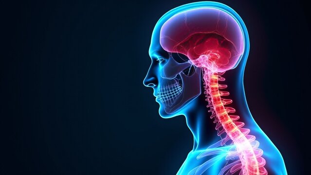 3D Human Brain and Spine Anatomy