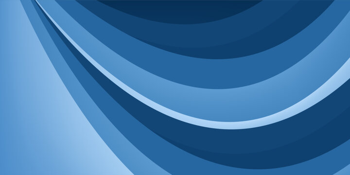 Blue vector background with curve line element and dark space for add text and message artwork design. simple design in poster, website