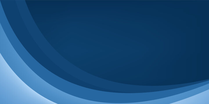 Blue vector background with curve line element and dark space for add text and message artwork design. vector illustration