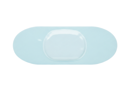 Adhesive bandage PNG isolated on transparent background, medical plaster for wound care and first aid treatment