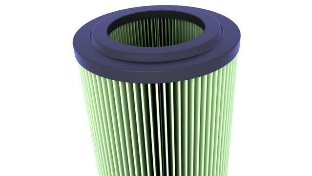 HEPA Filter. High quality Air Filter. 3D rendering Purifier isolated on white background. Ideal for educational, engineering, and industrial design projects.