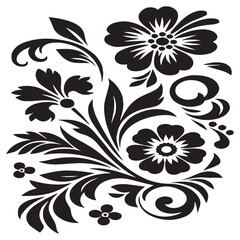 Intricate Henna Design Stencil