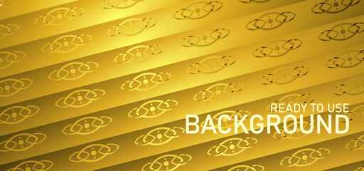 Luxury golden ornamental pattern background with vertical stripes, ready to use for elegant events