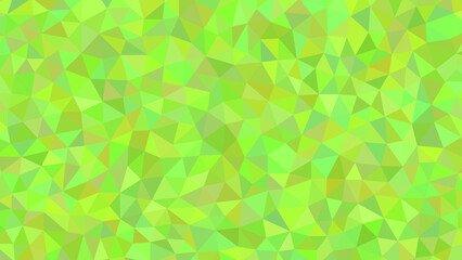 A vibrant mosaic of lime green and chartreuse triangles creates a dynamic, geometric pattern, evoking a sense of energy and freshness