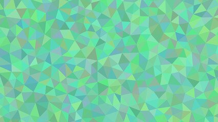 Abstract geometric background with a mesmerizing array of triangles in shades of green, creating a visually dynamic and captivating pattern