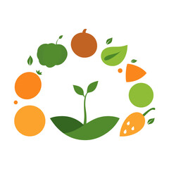 vector illustration of a vegetables