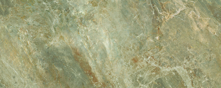 Green marble texture background. Ceramic tile surface