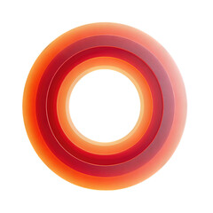 Vibrant gradient rings with bold orange and red tones