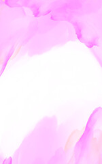 Soft pink watercolor wash background with white space