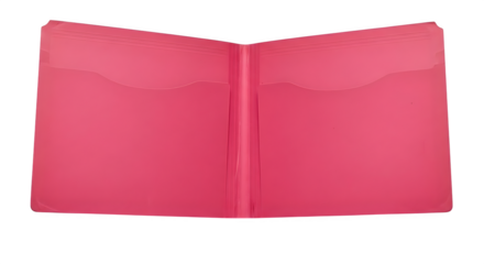 Magenta texture folder shows clean, modern surface with bright light for graphic design, print templates, or document staging.