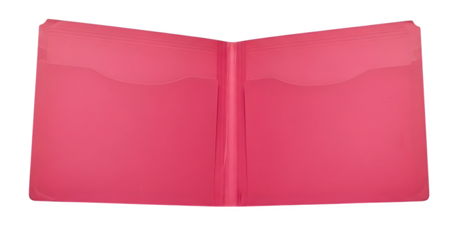 Magenta texture folder shows clean, modern surface with bright light for graphic design, print templates, or document staging.