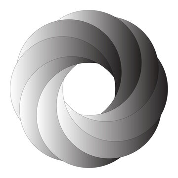 Digital Abstract Swirl Pattern with Depth and Motion Illusion