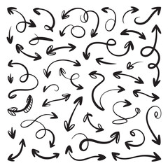 Arrow vector line