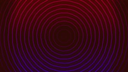 Pulsating concentric circles abstract background with vibrant neon pink and purple glowing lines - Powered by Adobe