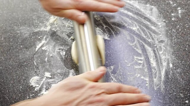 Making delicious khinkali in a cozy kitchen