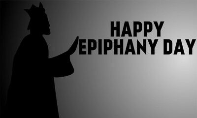 Happy Epiphany Day Template, Flat Cartoon Illustration, with Los Reyes Magos, Christian Celebration for Faith in the Divinity of Jesus Since His Coming to the World. Cartoon vector illustration templa