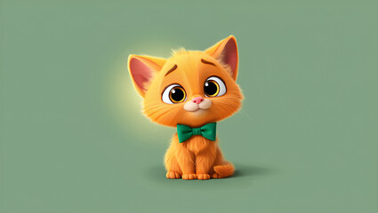 cute little baby cat with cute expressions, Generative AI