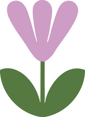 Abstract Floral Vector Set – Minimal Geometric Flowers