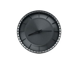 A Modern Charcoal Black Wall Clock 08 15 Eight Fifteen 8 15 For Modern Interiors 3D Illustration