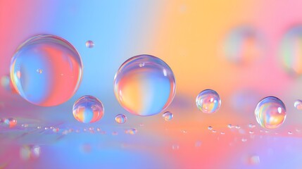 Fluid iridescent art captures digital innovation with vibrant blue pink yellow gradients on water