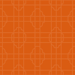 Warm Orange Retro Grid Pattern