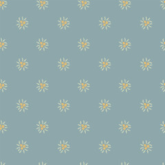 Soft Blue Tiny Floral Rosettes