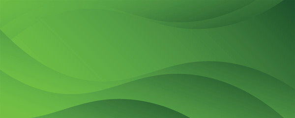 Abstract modern green wavy background. Vector © Khoiril