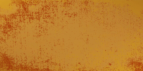 Yellow orange background with texture and distressed vintage grunge and watercolor paint stains in elegant design