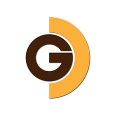 Web line modern color full letter logo design