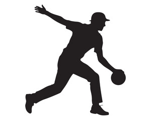  Dynamic silhouette of a baseball pitcher in the act of throwing a ball