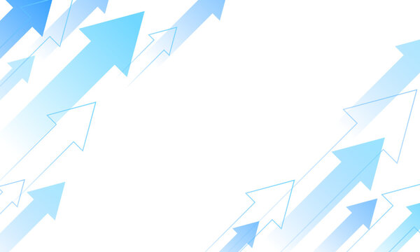 上昇する矢印の背景