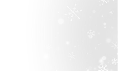 Transparent winter snow overlay with falling snowflakes and icy elements
