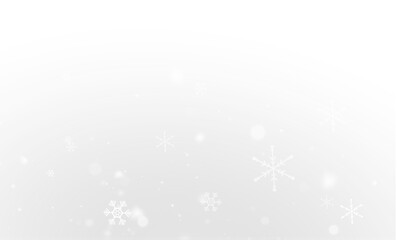 Shimmering snowfall on winter night with decorative ice and snow textures
