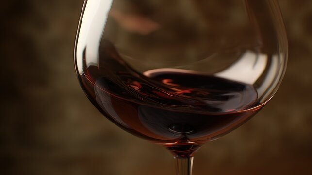 Wine tasting culture and expertise theme with red glass, legs detail and side light translucence