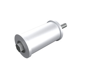 Precision Conveyor Belt Roller Element 3D Model: Detailed Technical Engineering Component Illustration for Manufacturing Industry and Equipment Maintenance Isolated on Transparent Background.