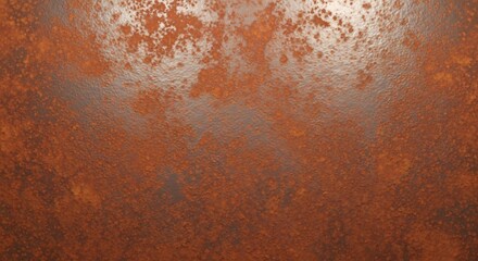 Textured dark orangebrown rusty metal surface with highlights showing corrosion