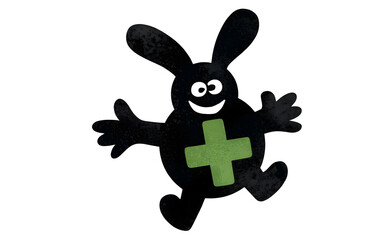 Minimalist Medical Cross and Medicine Bottle Vector Silhouettes