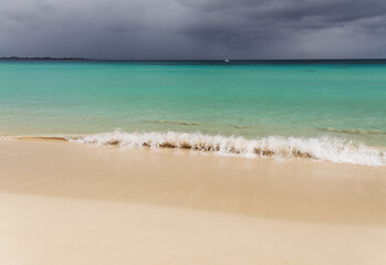Fuerteventura, Canary Islands, beaches collectively called Grandes Playas on the edge of Nature Park Dunes of Corralejo