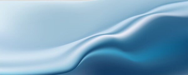 White blue elegant light background abstract silk satin waves grainy texture banner header poster design