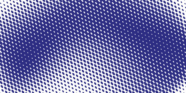 blue polka dots pattern. Dotted gradient halftone background. Red fading comic pop art overlay backdrop. Horizontal templates using halftone dots pattern. Halftone dots background. Vector illustration