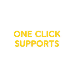Fototapeta premium One click supports graphic for online customer assistance solution