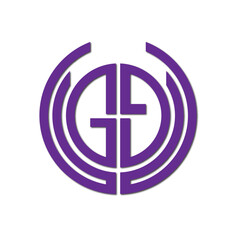 Web line modern color full letter logo design