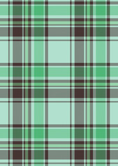 Seamless neutral brown,sage green ,gray ,teal, ,black ,sky blue and Beige plaid twill check pattern for fabric design.